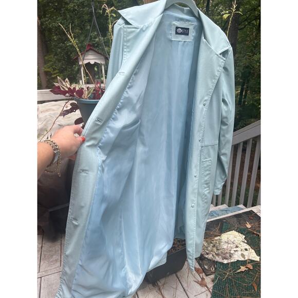 Rue21 Faux Leather Coat Women’s Large Long Coat – Rain Resistant - Picture 5 of 6